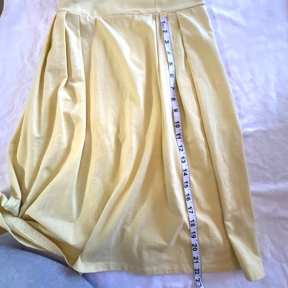 BODEN Cerys Dress sz 8 Long butter yellow cotton pull on t-shirt dress - Picture 6 of 9